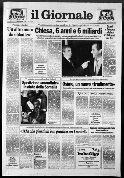 Il giornale : quotidiano del mattino